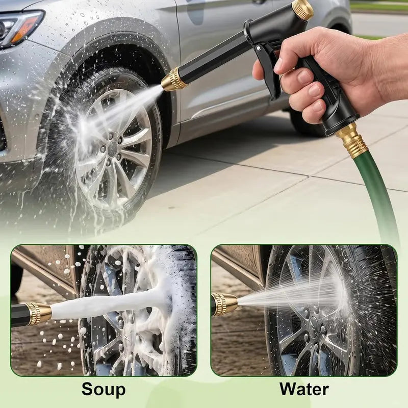 High Pressure Water Spray Gun for Car Wash, Garden Watering & Home Cleaning | Adjustable Powerful Hose Nozzle